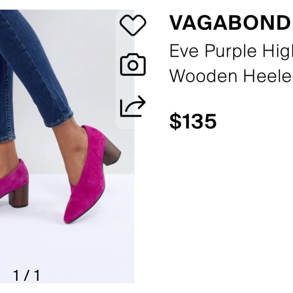 Vagabond Eve Purple High Heels